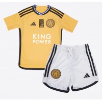 Dětský fotbalový dres Leicester City 2023-24 Třetí Krátký Rukáv (+ trenýrky)